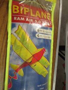 lot 497 image: Biplane ram air 5.0 kite 5ft4ft