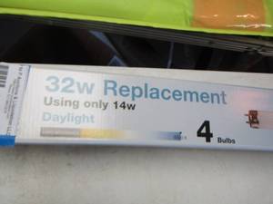lot 498 image: 32 watt replacement Led bulbs new in pack qty 4