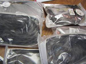 lot 532 image: Hair extensions Wigs new in pack unopened