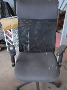 lot 545 image: High back black office chair