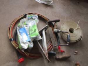 lot 661 image: Re-web kits qty 3- hand saw- brackets and more