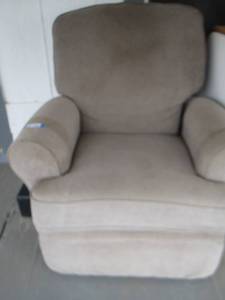 lot 675 image: grey swivel rocking chair