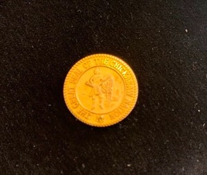 lot 4 image: Commemorative coin with jewel