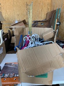 lot 98 image: Large box of hangers