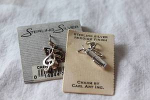 lot 184 image: .925 Sterling Silver Charms Lot