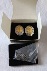 lot 209 image: 1999 Two-Toned Magnetic Convertible Pierced Earrings