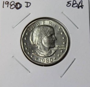 lot 21 image: 1980 D Susan B Anthony Dollar