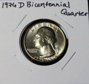 lot 27 image: 1976 D Bicentennial Washington Quarter
