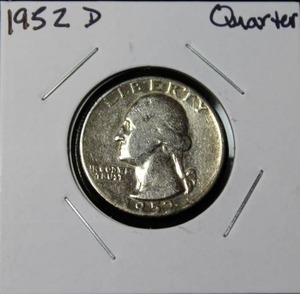lot 29 image: 1952 D Washington Quarter