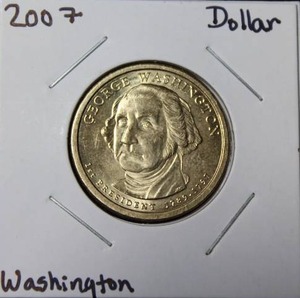 lot 37 image: 2007 Presidential Dollar Washington