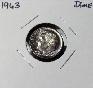 lot 41 image: 1963 Roosevelt Dime
