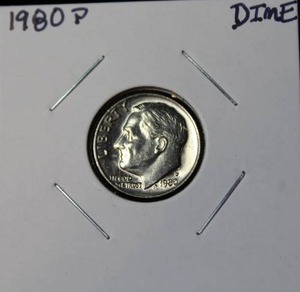 lot 48 image: 1980 P Roosevelt Dime
