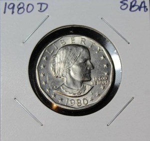 lot 31 image: 1980 D Susan B Anthony Dollar