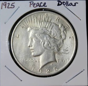 lot 50 image: 1925 Peace Dollar