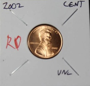 lot 51 image: 2002 Lincoln Memorial Cent