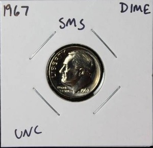 lot 62 image: 1967 SMS Roosevelt Dime