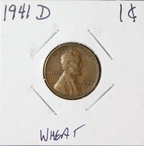 lot 64 image: 1941 D Wheat Cent