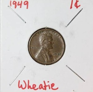 lot 67 image: 1949 Wheat Cent