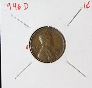 lot 73 image: 1946 D Lincoln Wheat Cent