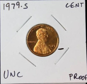 lot 78 image: 1979 S Lincoln Memorial Cent Proof