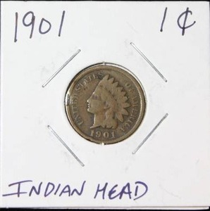 lot 81 image: 1901 Indian Head Cent