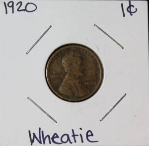 lot 82 image: 1920 Lincoln Wheat Cent