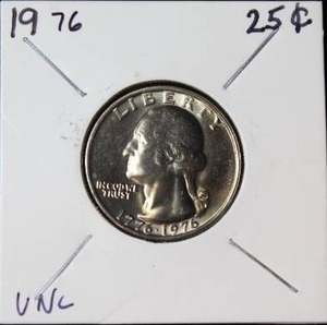 lot 84 image: 1976 Bicentennial Washington Quarter