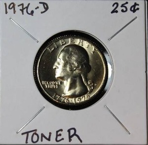 lot 85 image: 1976 D Bicentennial Washington Quarter
