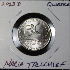 lot 88 image: 2023 D Maria Tallchief Quarter