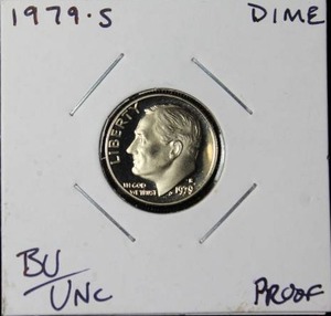 lot 90 image: 1979 S Roosevelt Dime Proof