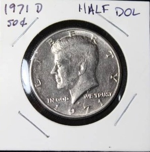 lot 91 image: 1971 D Kennedy Half Dollar