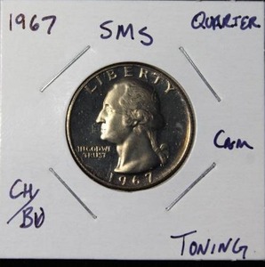 lot 94 image: 1967 SMS Washington Quarter Cameo Proof