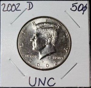 lot 108 image: 2002 D Kennedy Half Dollar