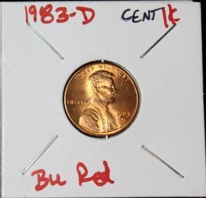 lot 109 image: 1983 D Lincoln Memorial Cent