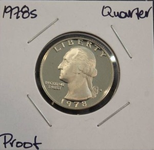 lot 136 image: 1978 S Washington Quarter Proof