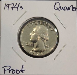 lot 137 image: 1974 S Washington Quarter Proof
