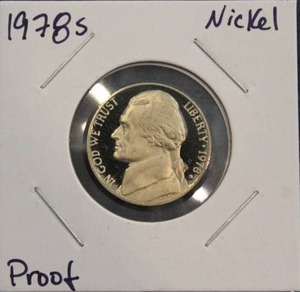 lot 138 image: 1978 S Jefferson Nickel Proof