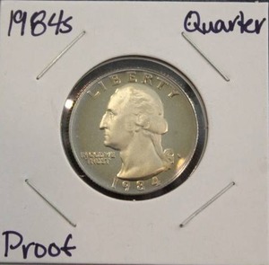 lot 144 image: 1984 S Washington Quarter Proof