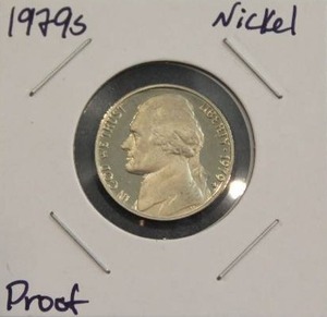lot 145 image: 1979 S Jefferson Nickel Proof