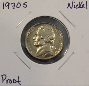 lot 147 image: 1970 S Jefferson Nickel Proof