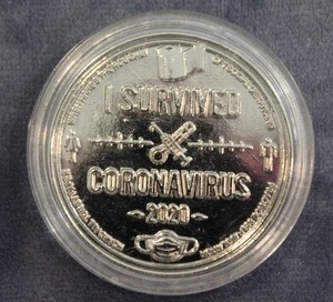 lot 151 image: I Survived Corona Virus 2020 Coin