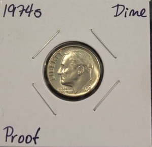 lot 152 image: 1974 S Roosevelt Dime Proof