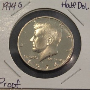 lot 289 image: 1974 S Kennedy Half Dollar Proof