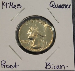 lot 292 image: 1976 S Bicentennial Washington Quarter Proof