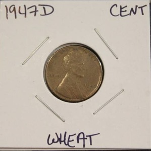lot 296 image: 1947 D Wheat Cent