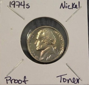 lot 323 image: 1974 S Jefferson Nickel Proof