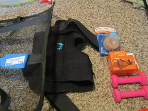 lot 734 image: 1 lb. weights - back brace for chair - wrap