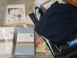 lot 735 image: table cloth-sheets-black fabric - cabinet liner