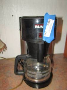 lot 748 image: BUND black coffee maker 10 cup