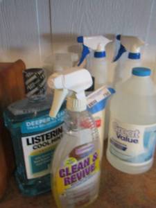 lot 750 image: mouth wash - lotion- cleaners